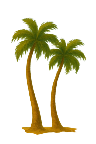 Curved Palm Tree